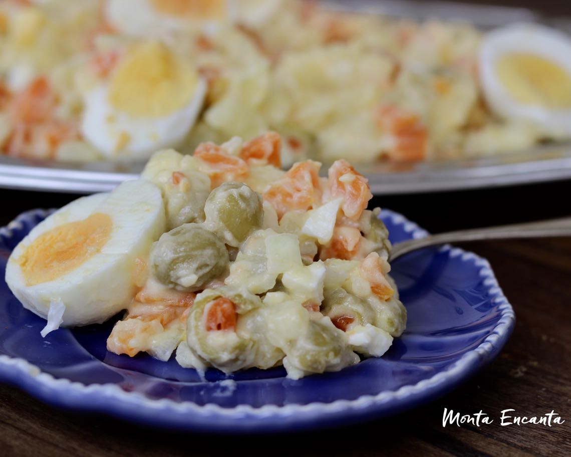 Salada de Ovo com batata e cenoura!