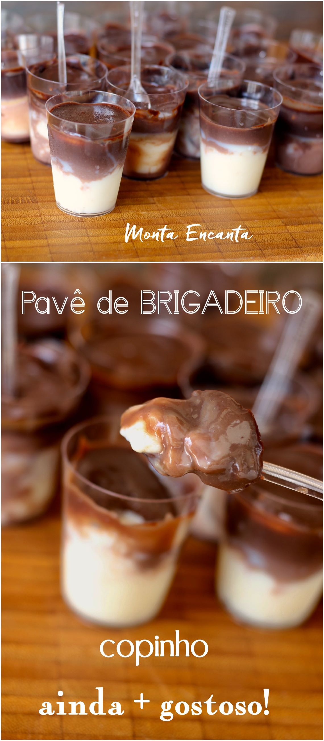 pave de brigadeiro no copinho