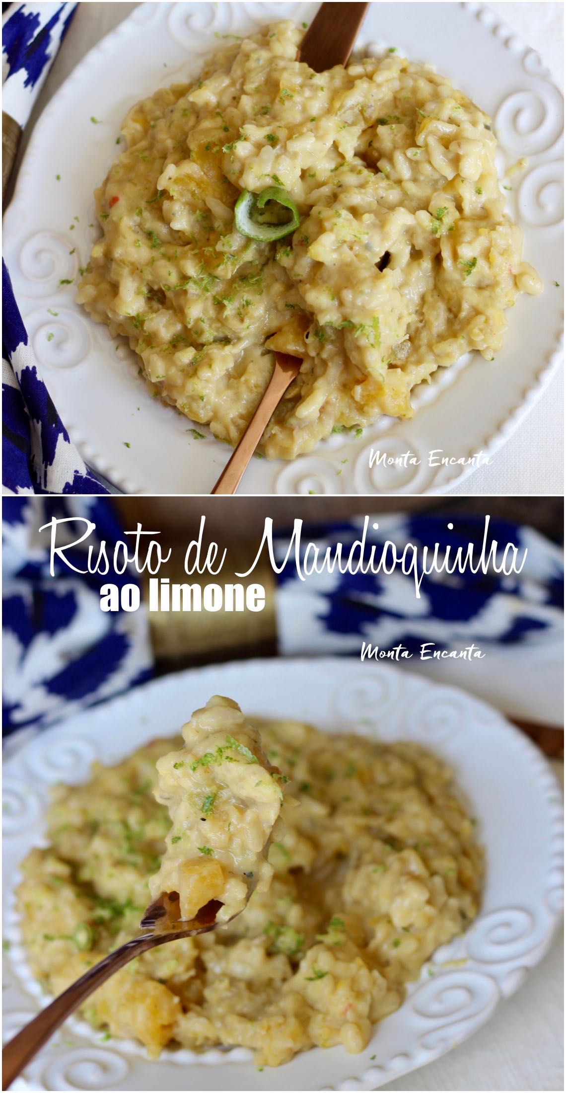 risoto de mandioquinha ao limone