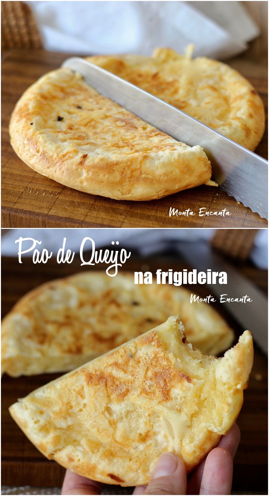 pão de queijo na frigideira