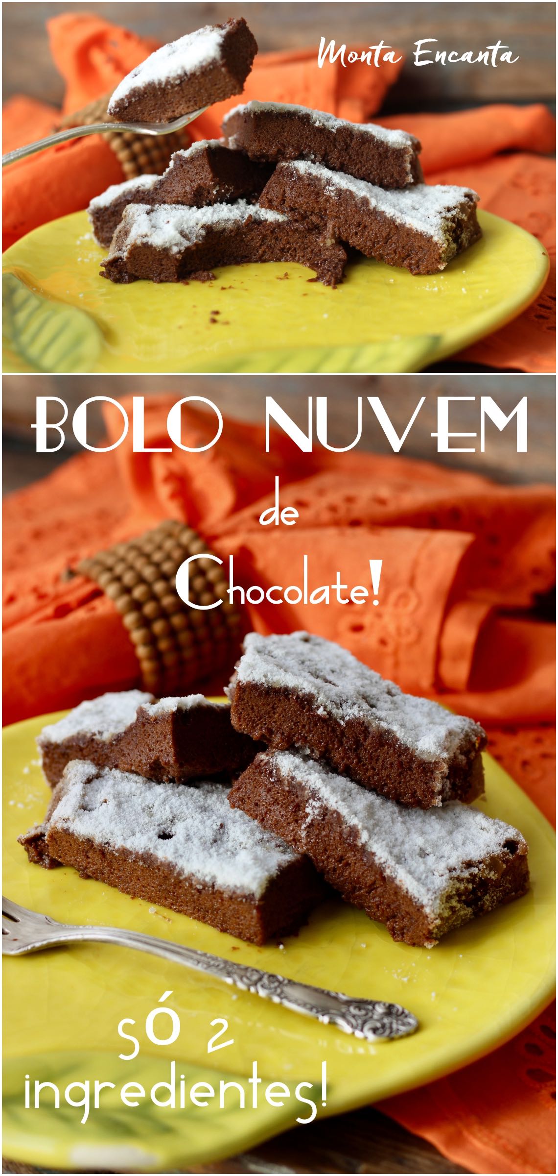 bolo nuvem de chocolate