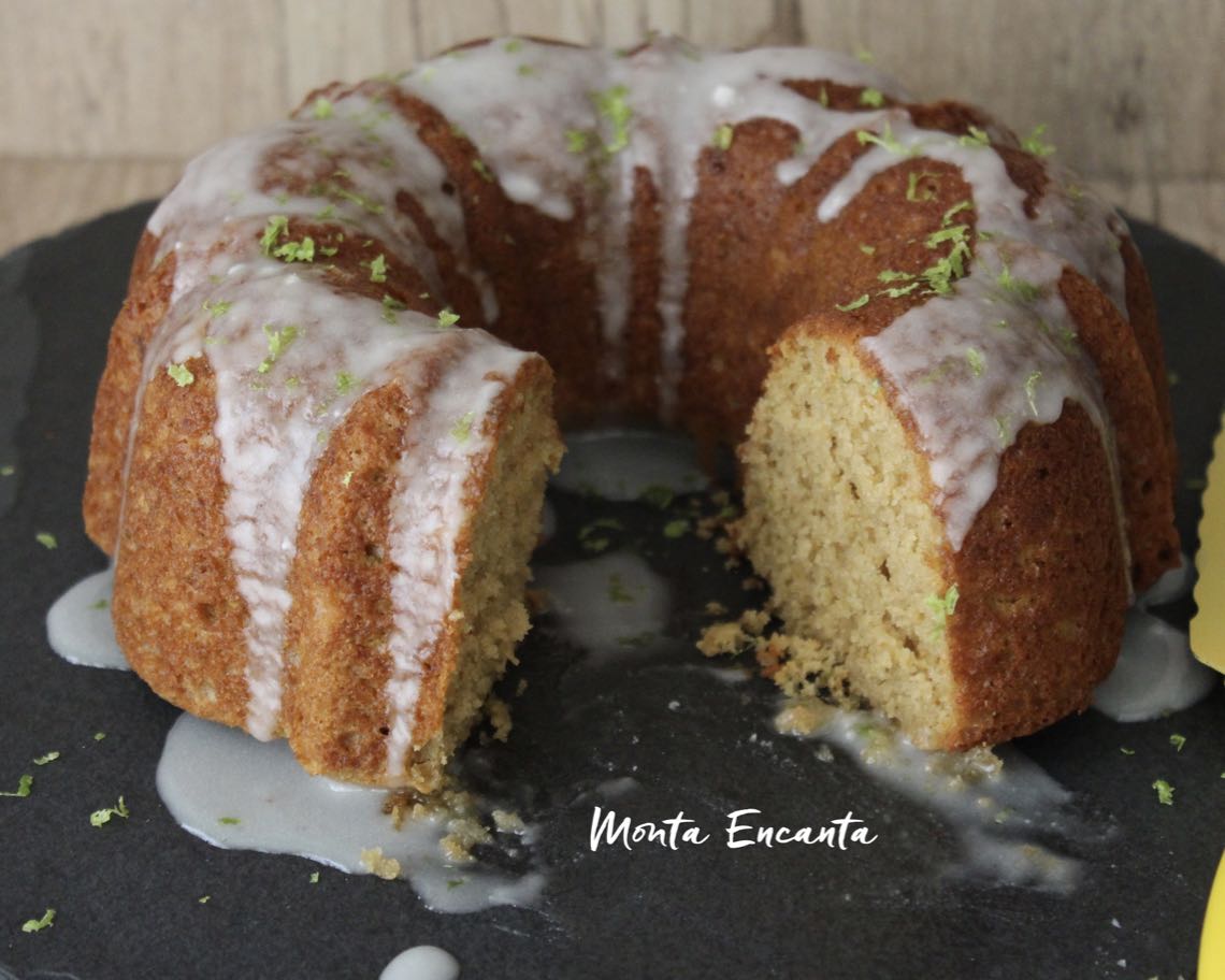 bolo de limão com mascavo