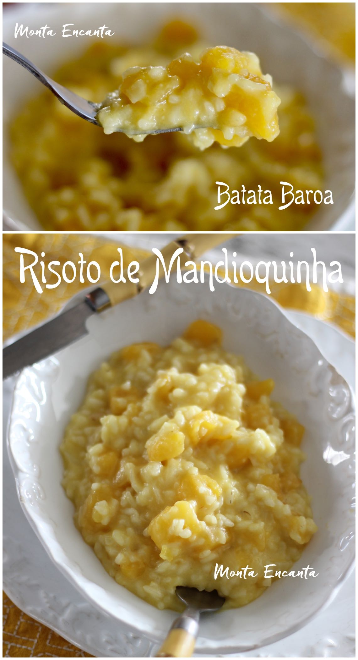 risoto de mandioquinha