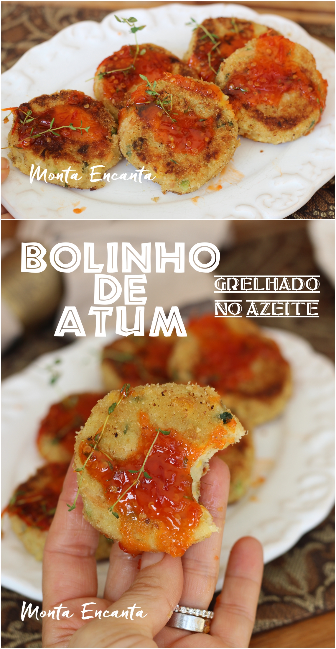 bolinho de batata e atum