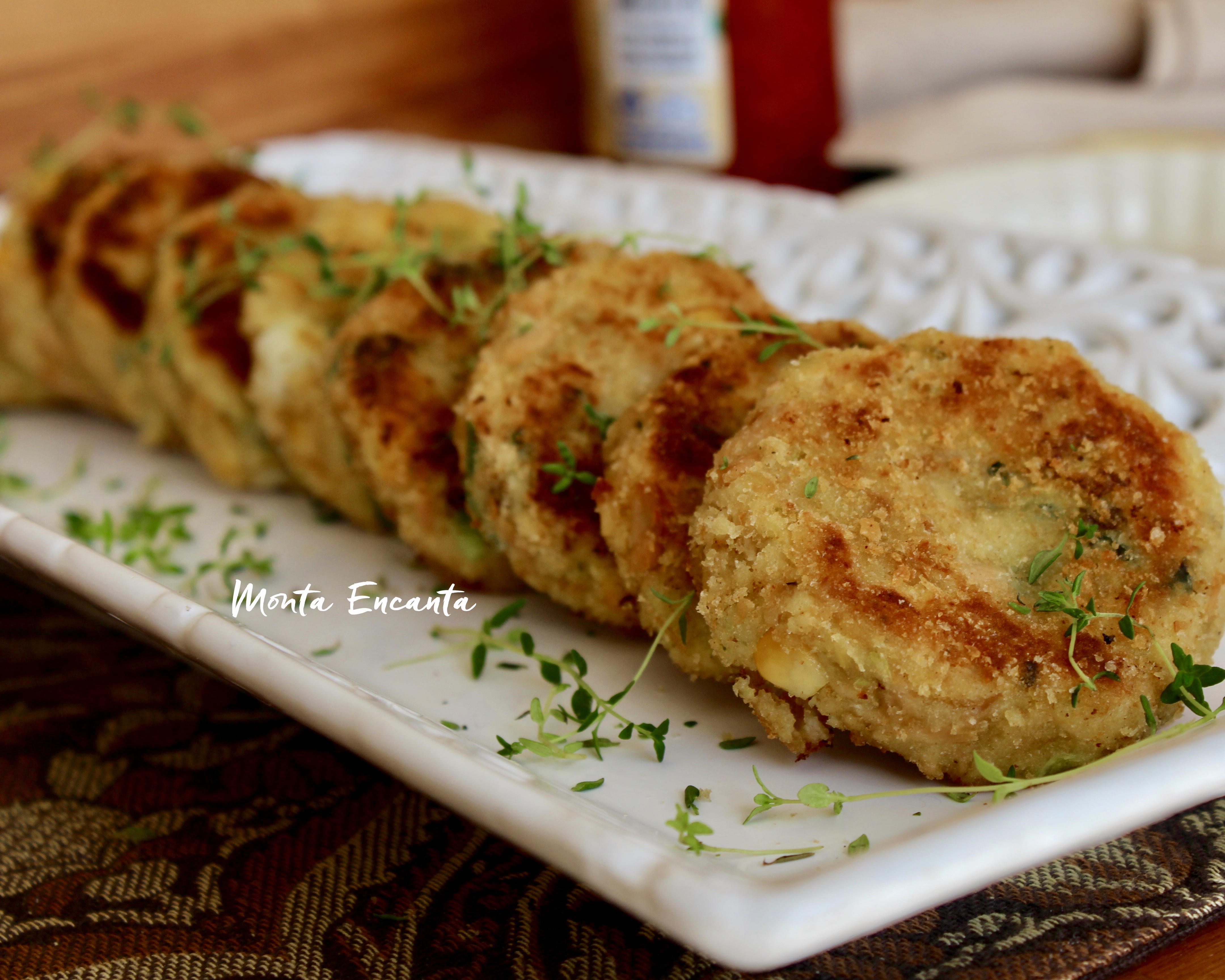 bolinho de batata e atum