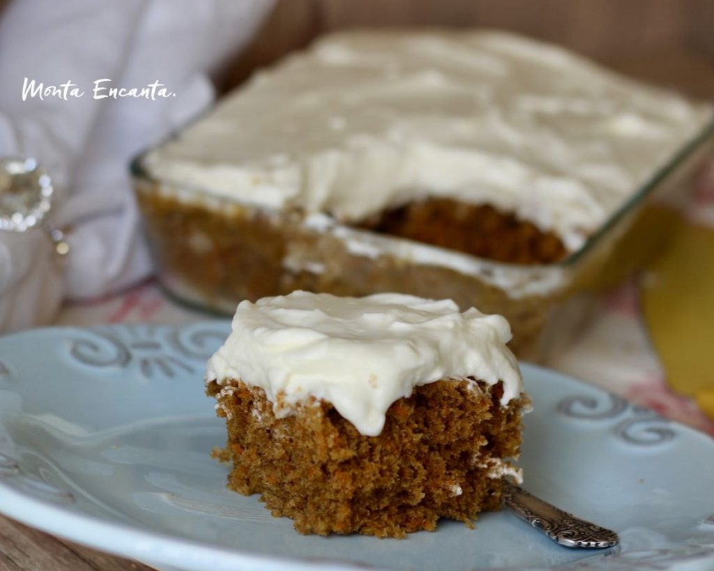 bolo de cenoura americano