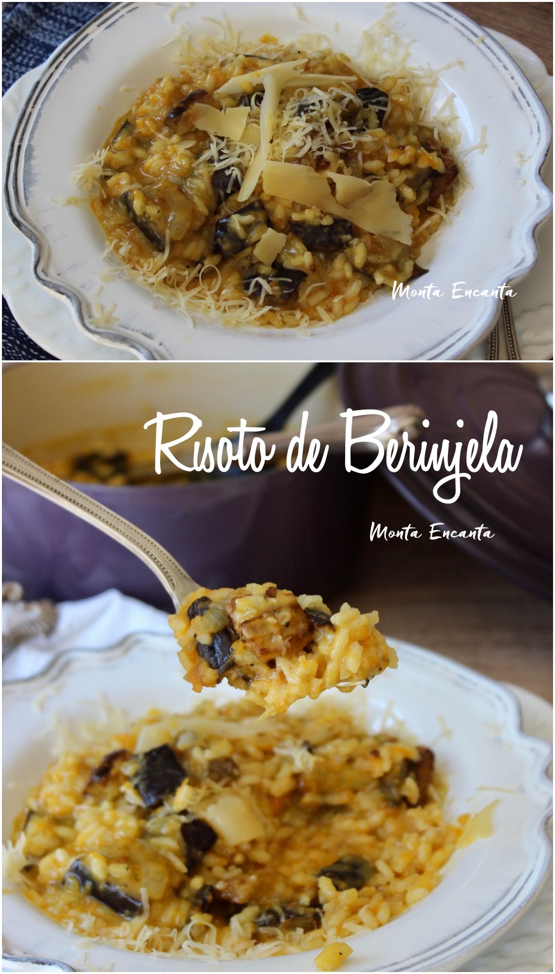 risoto de berinjela