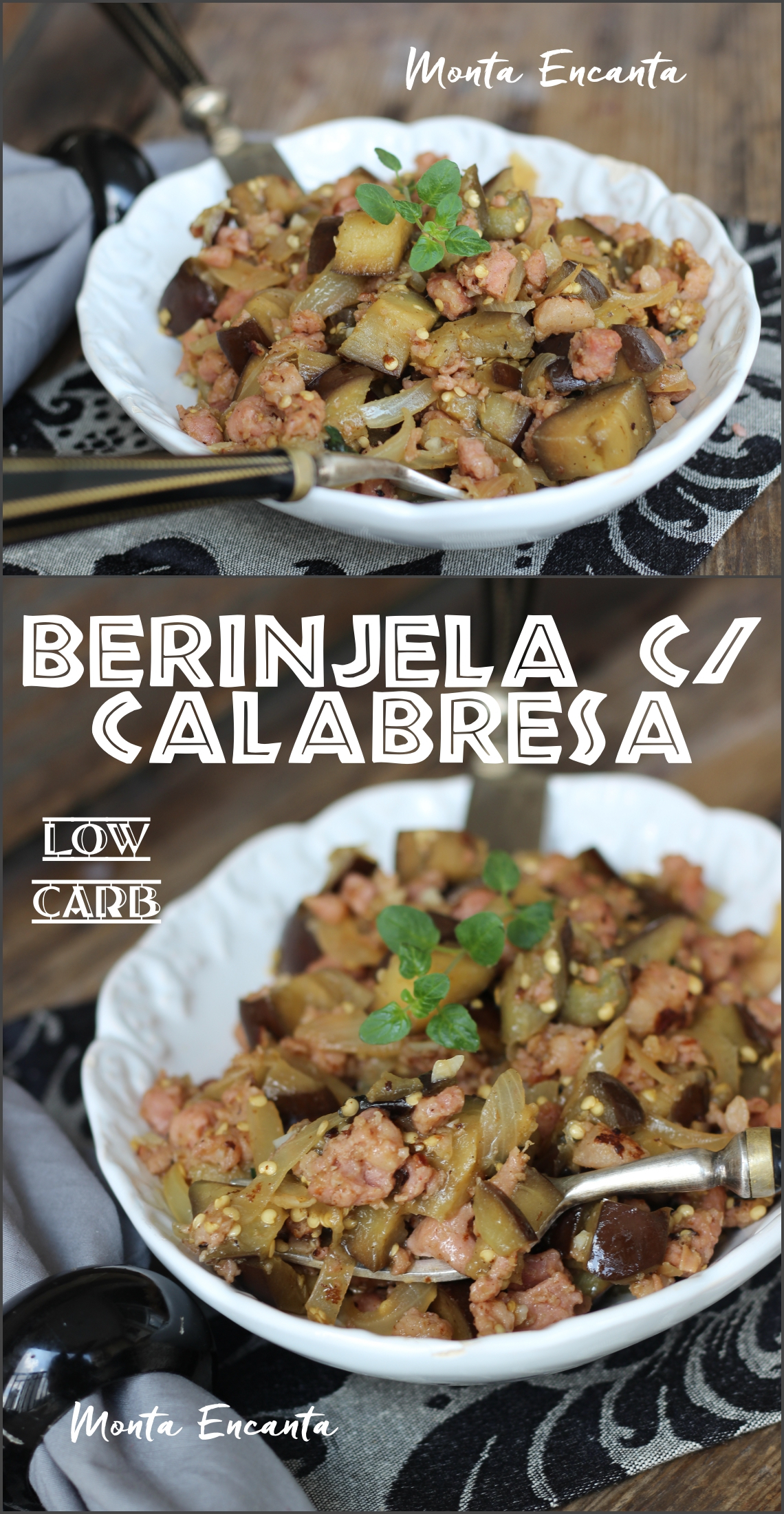 berinjela com calabresa