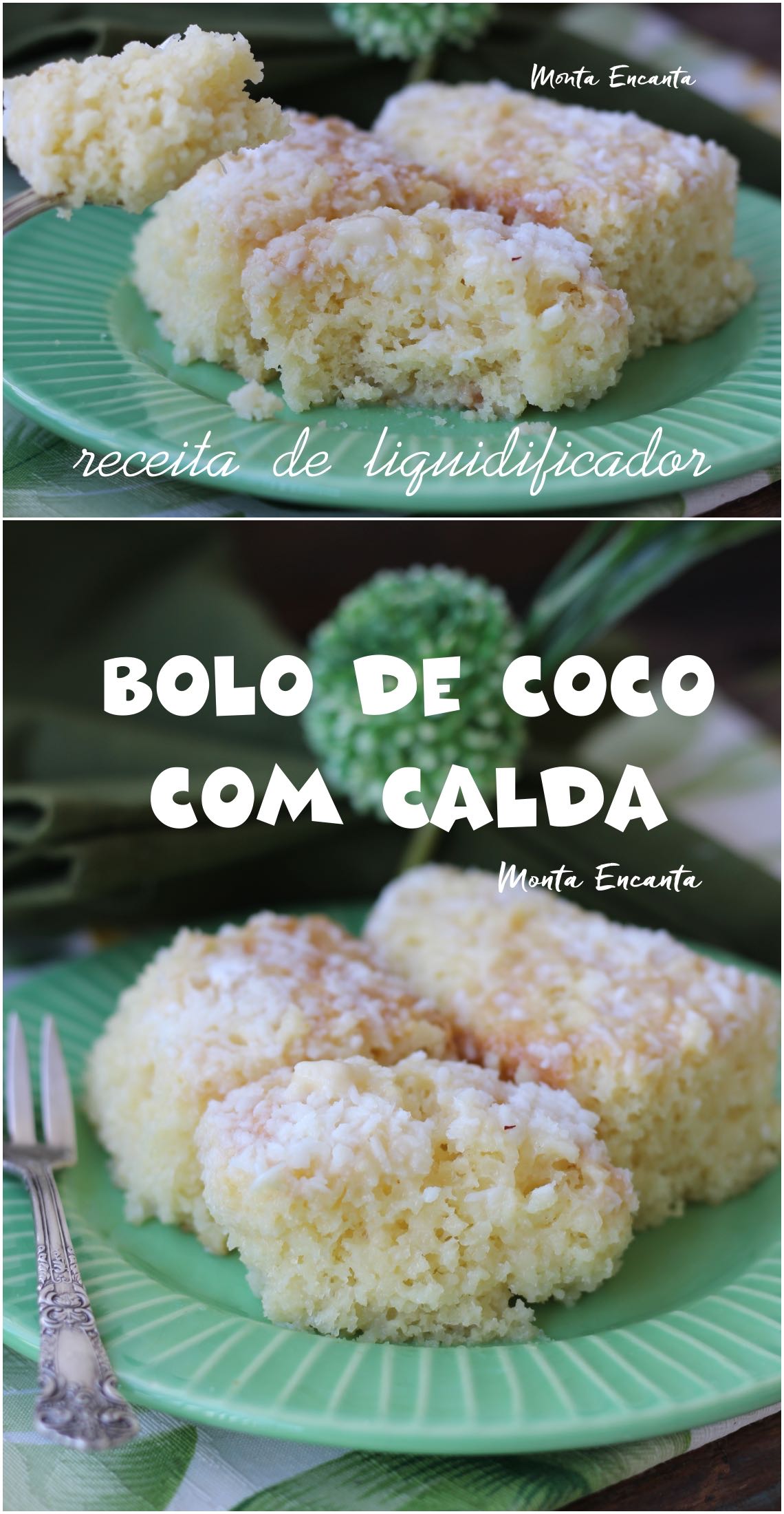 bolo de coco com calda