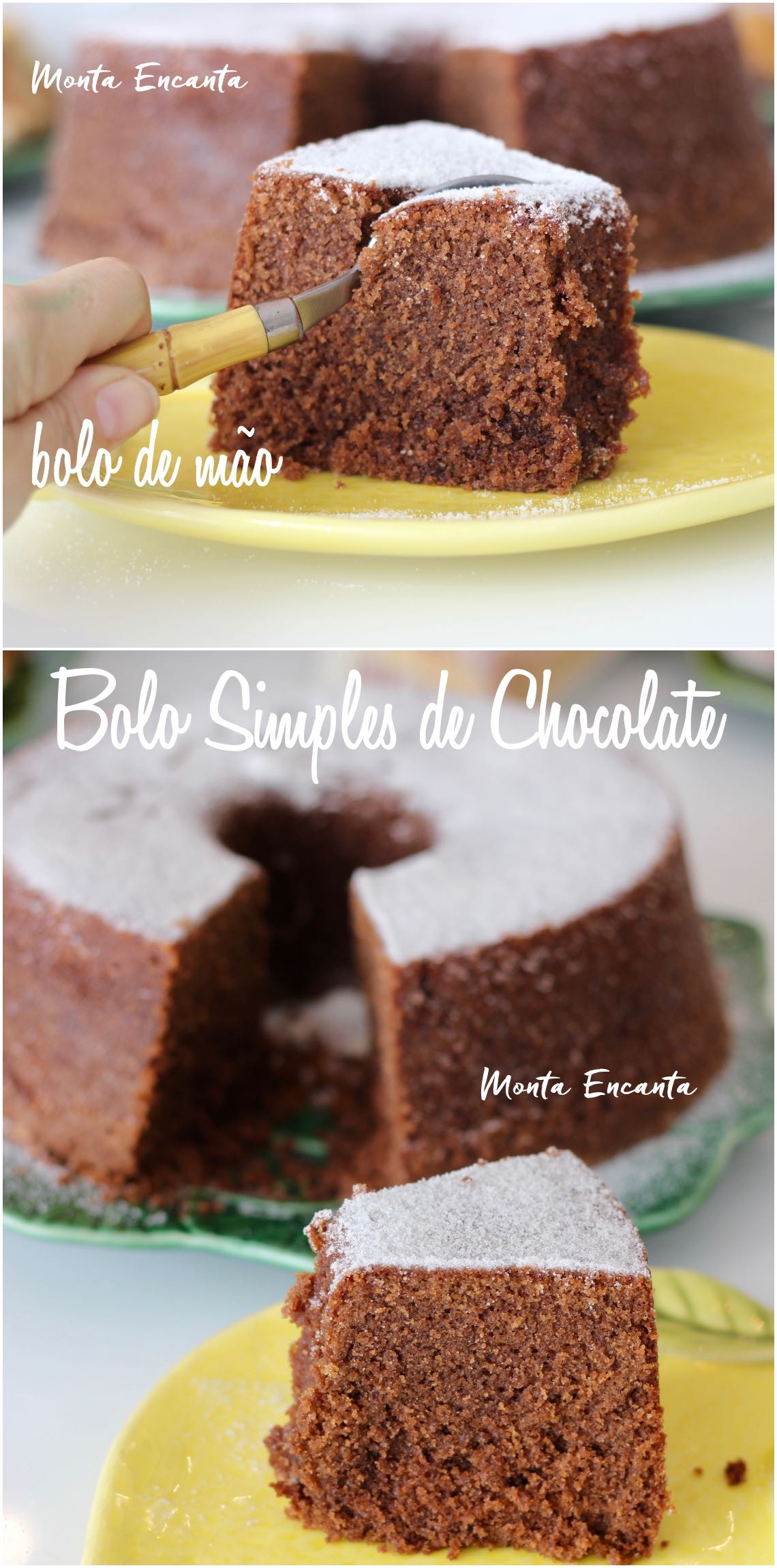 bolo simples de chocolate