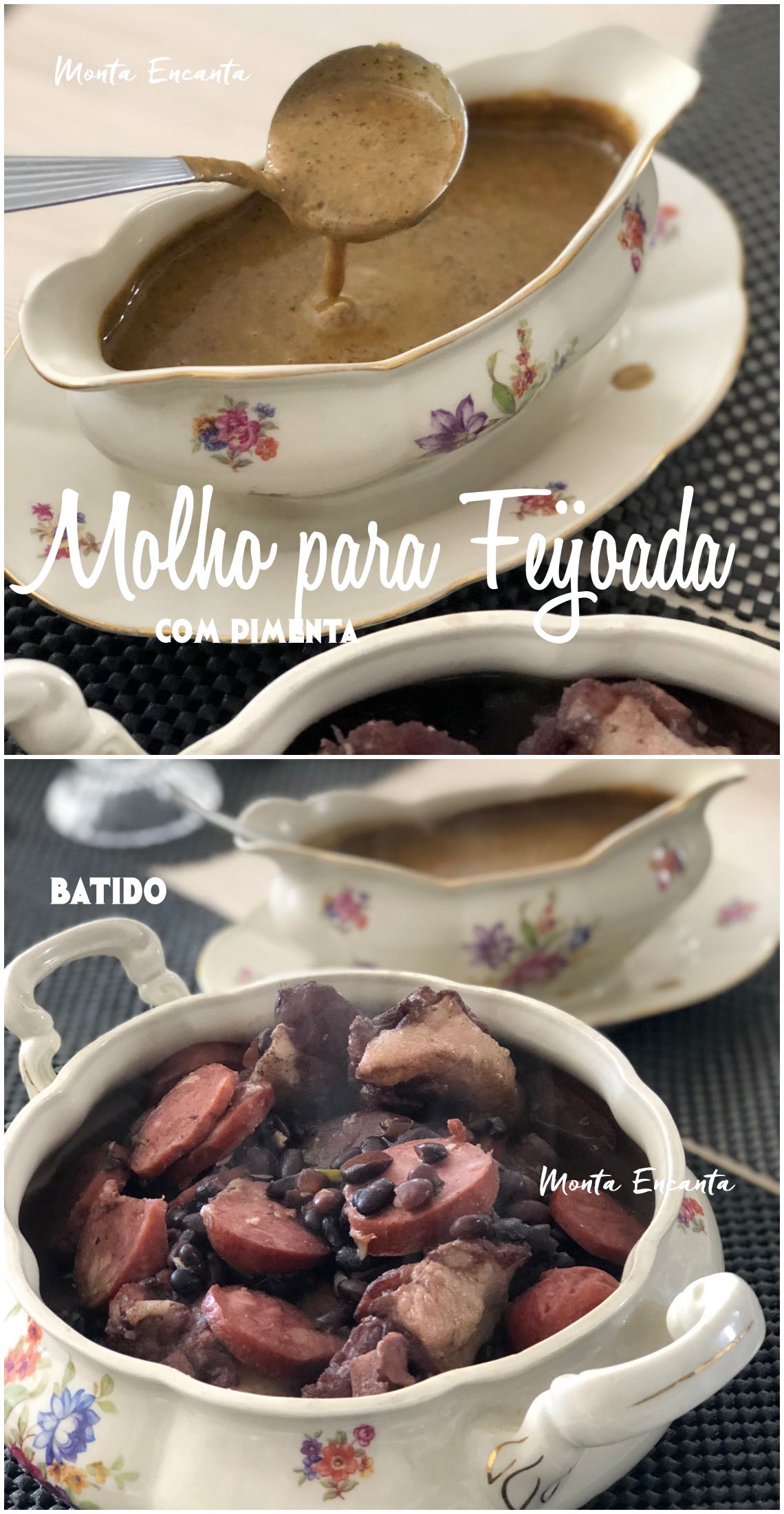 molho batido de feijao com pimenta