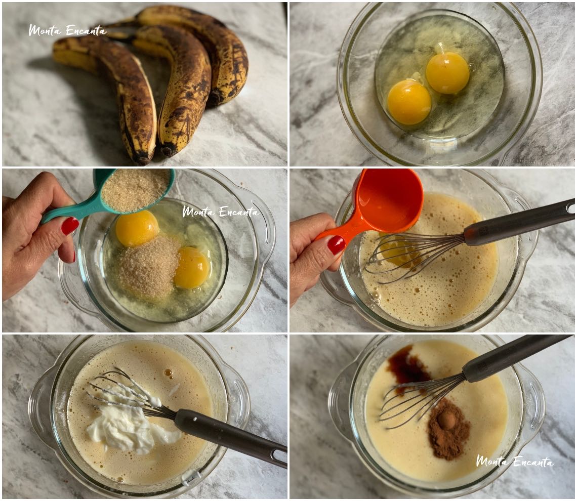 bolo de banana de frigideira e sem gluten