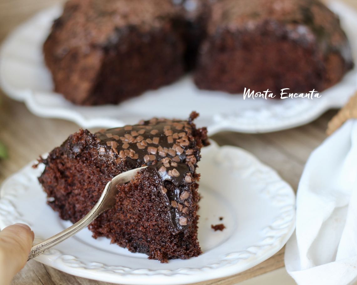 bolo de chocolate de liquidificador