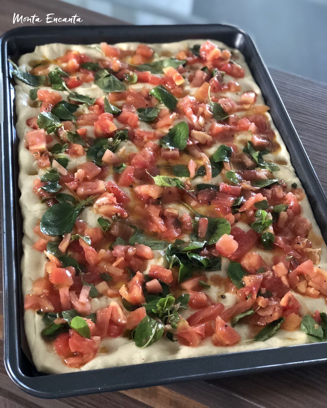 focaccia de tomate