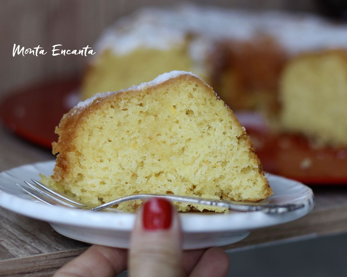 bolo de laranja com calda