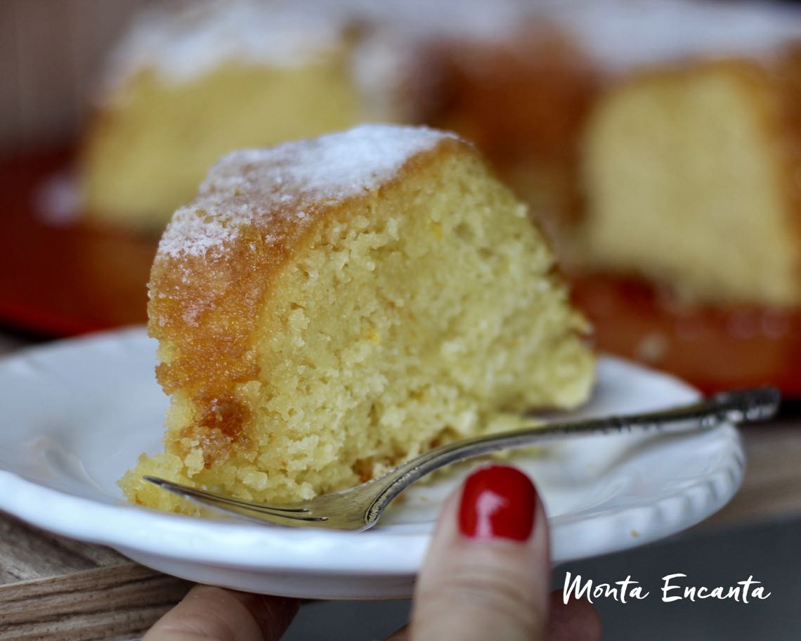 bolo de laranja com calda