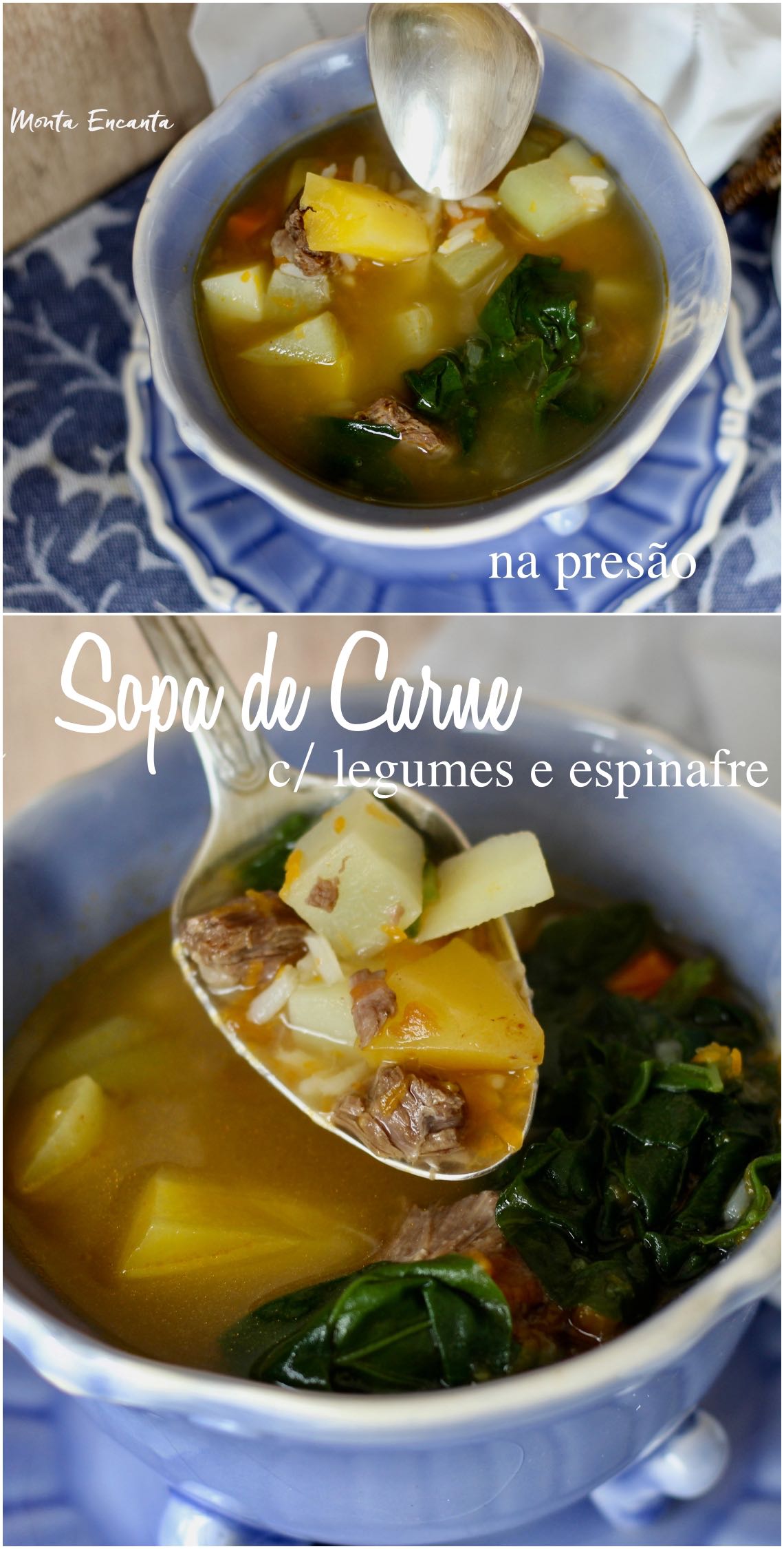 sopa de caldo de carne