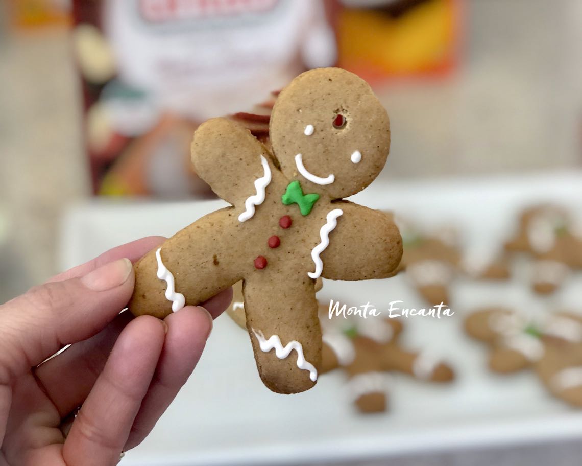 Gingerbread - Biscoitos de Natal de Gengibre! - Monta Encanta
