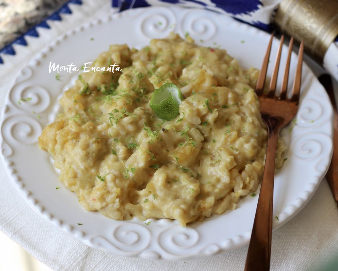 risoto de mandioquinha ao limone