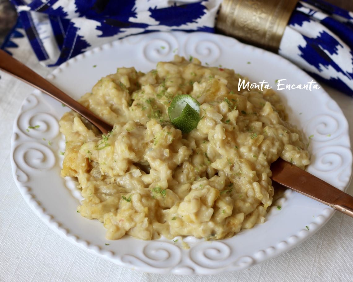 risoto de mandioquinha ao limone