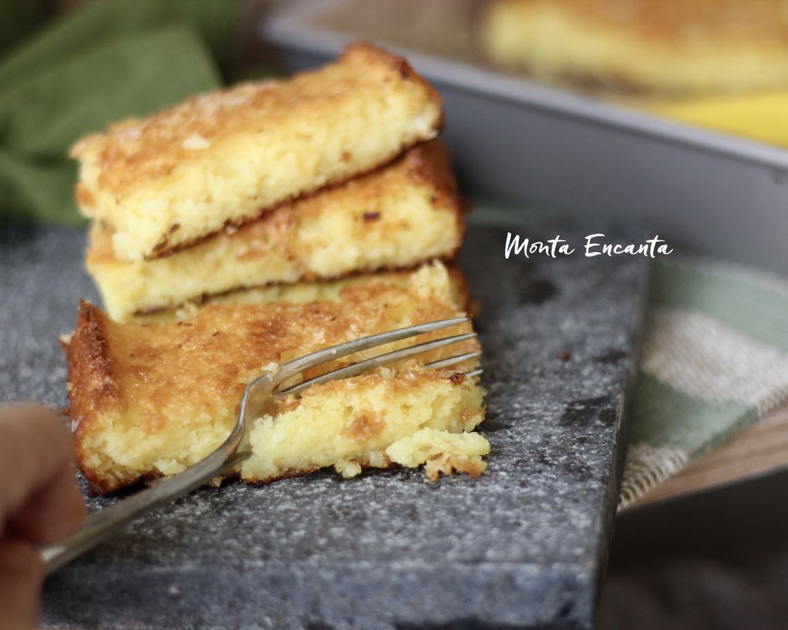 bolo de laranja com coco