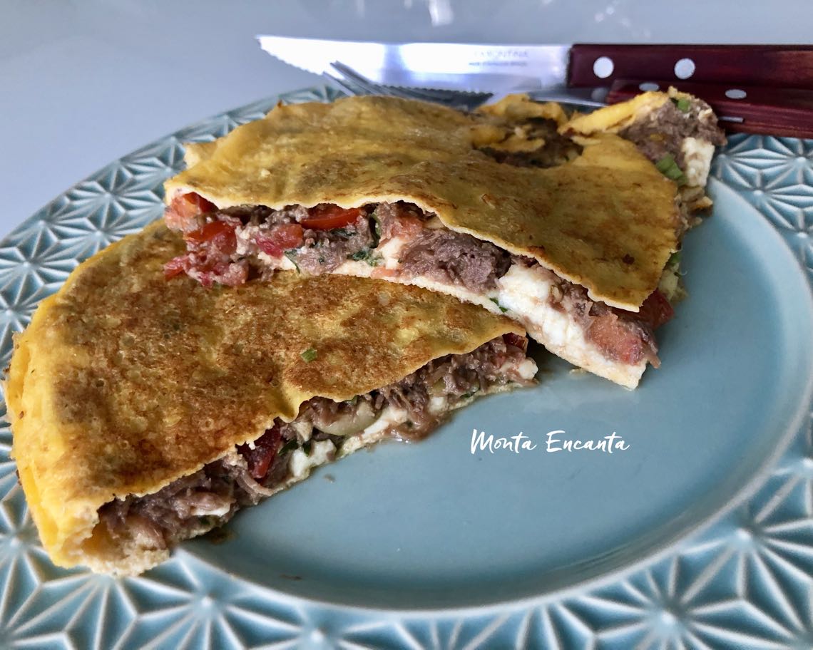 omelete de picanha