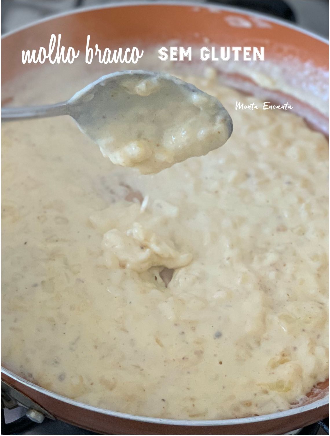 molho branco sem gluten com amido de milho maisena