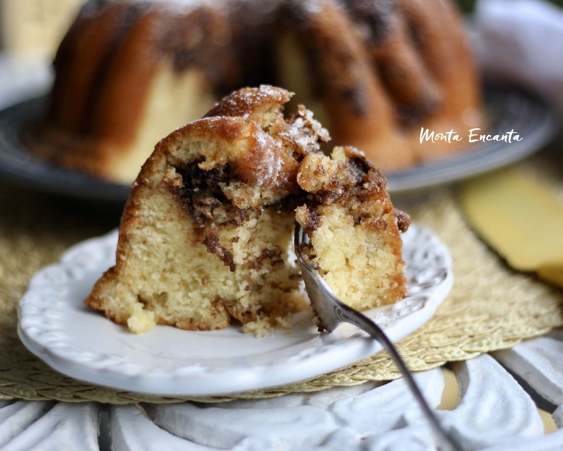 bolo de laranja com chocolate