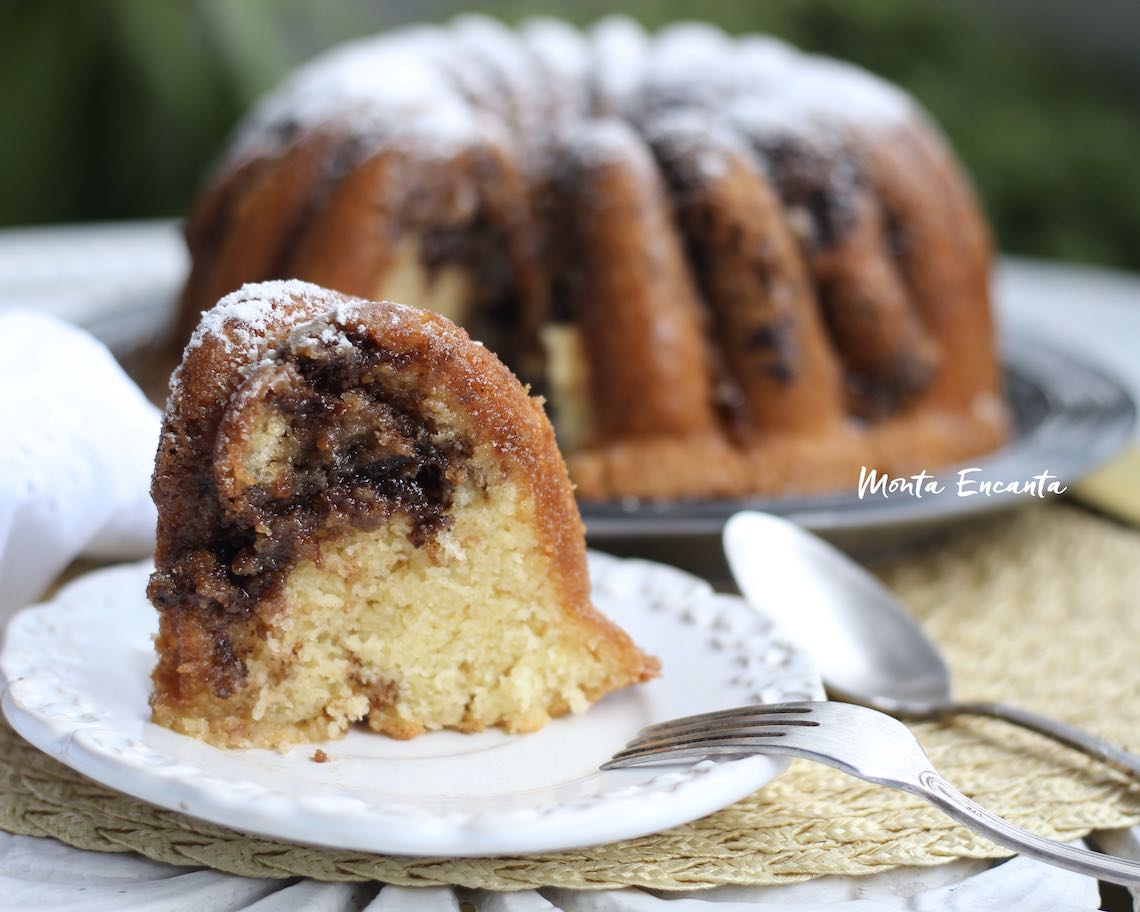 bolo de laranja com chocolate