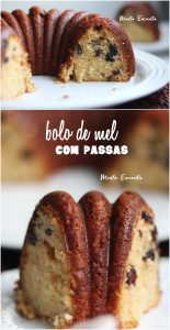 bolo de mel com passas