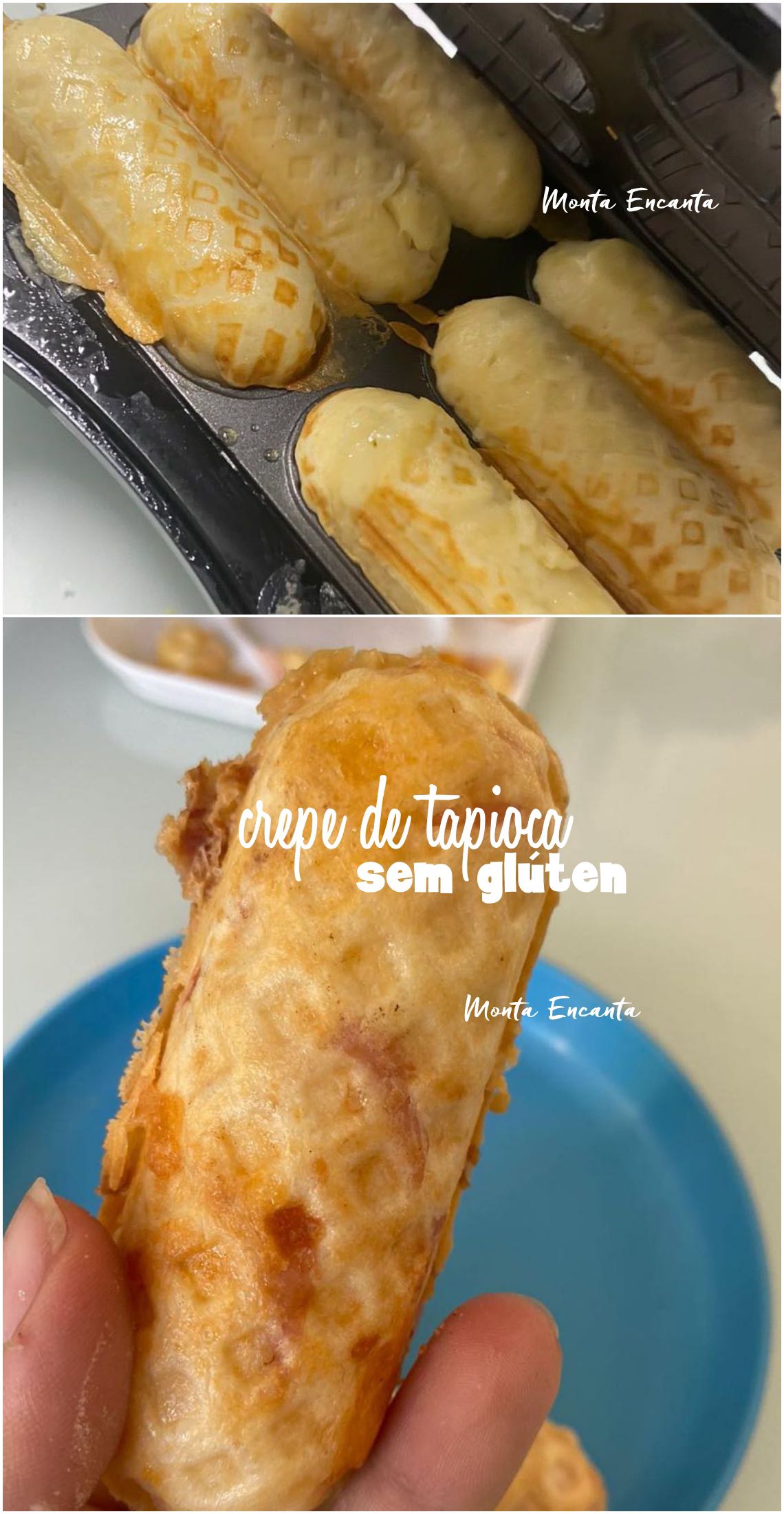 crepe de tapioca sem glúten e recheado