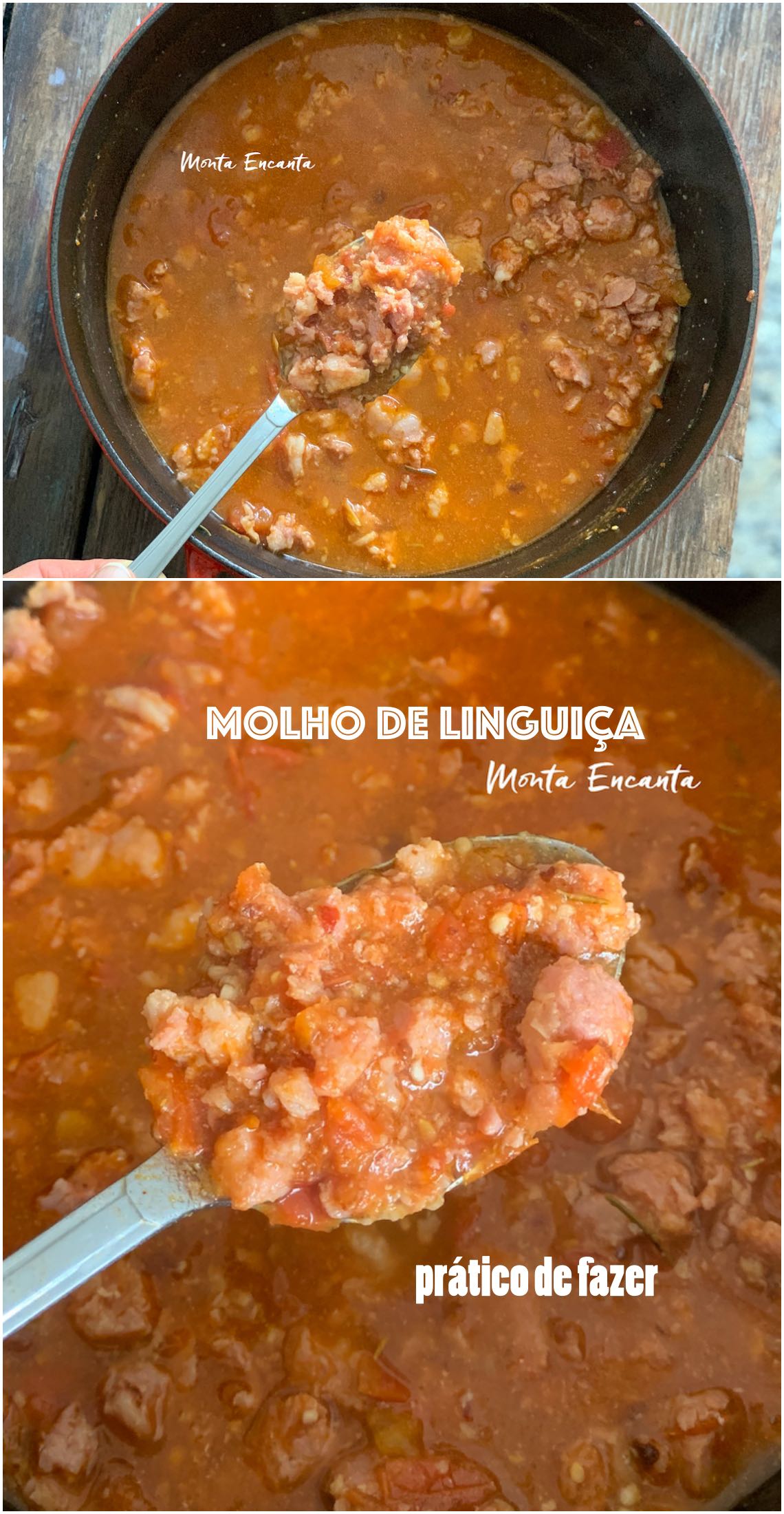 molho de linguiça