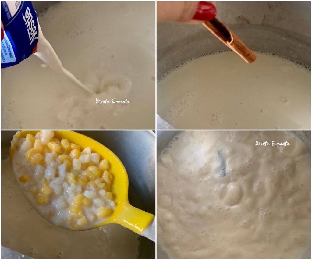 Canjica tradicional de milho com leite condensado! - Monta Encanta