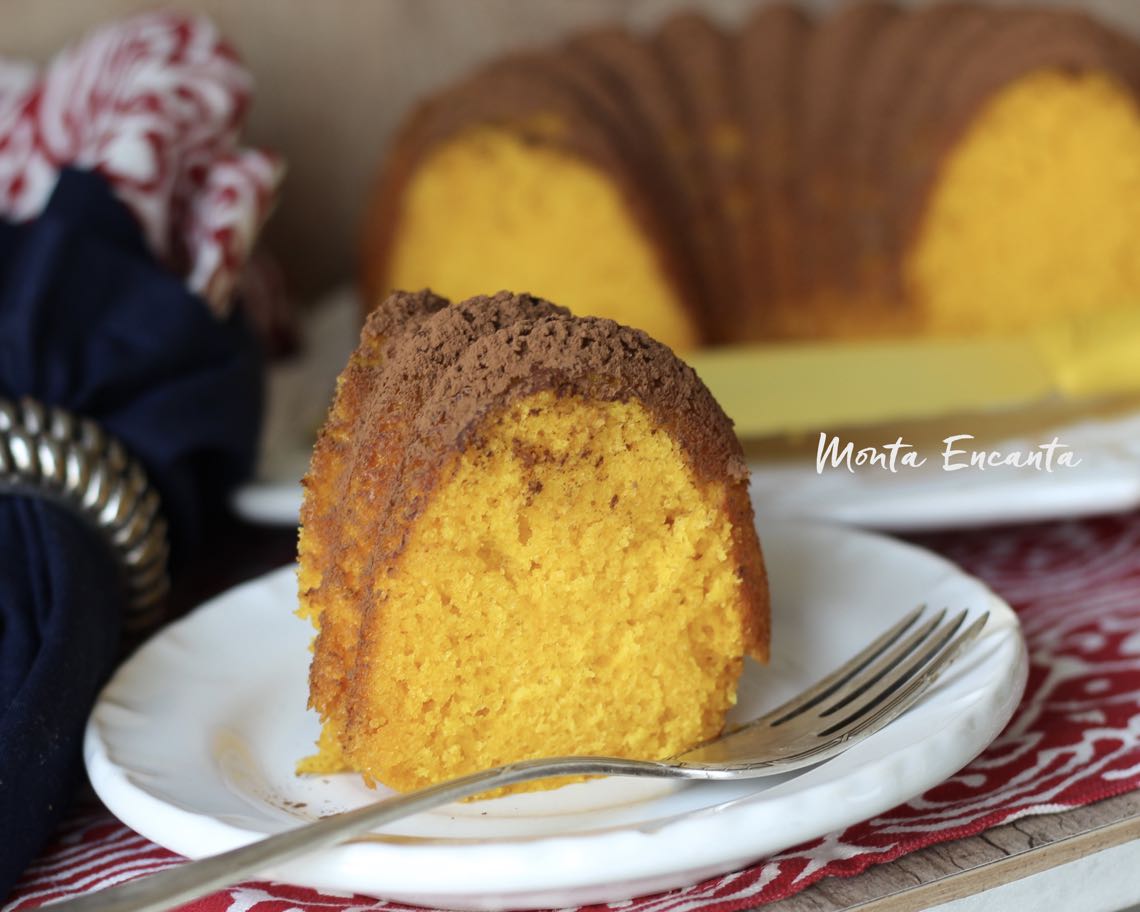 Receita de Bolo de cenoura sem glúten e sem lactose (fofinho