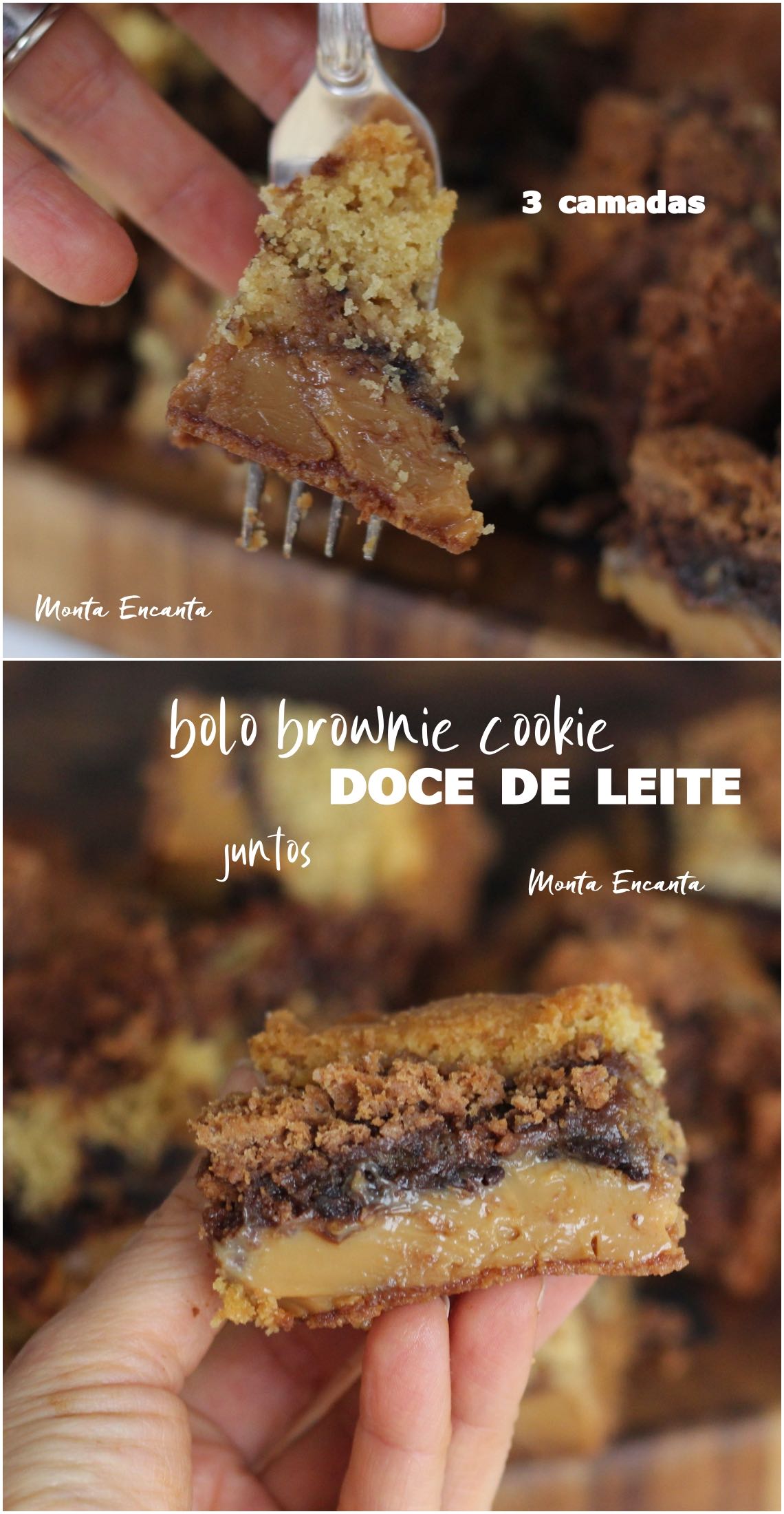 cookie brownie doce de leite