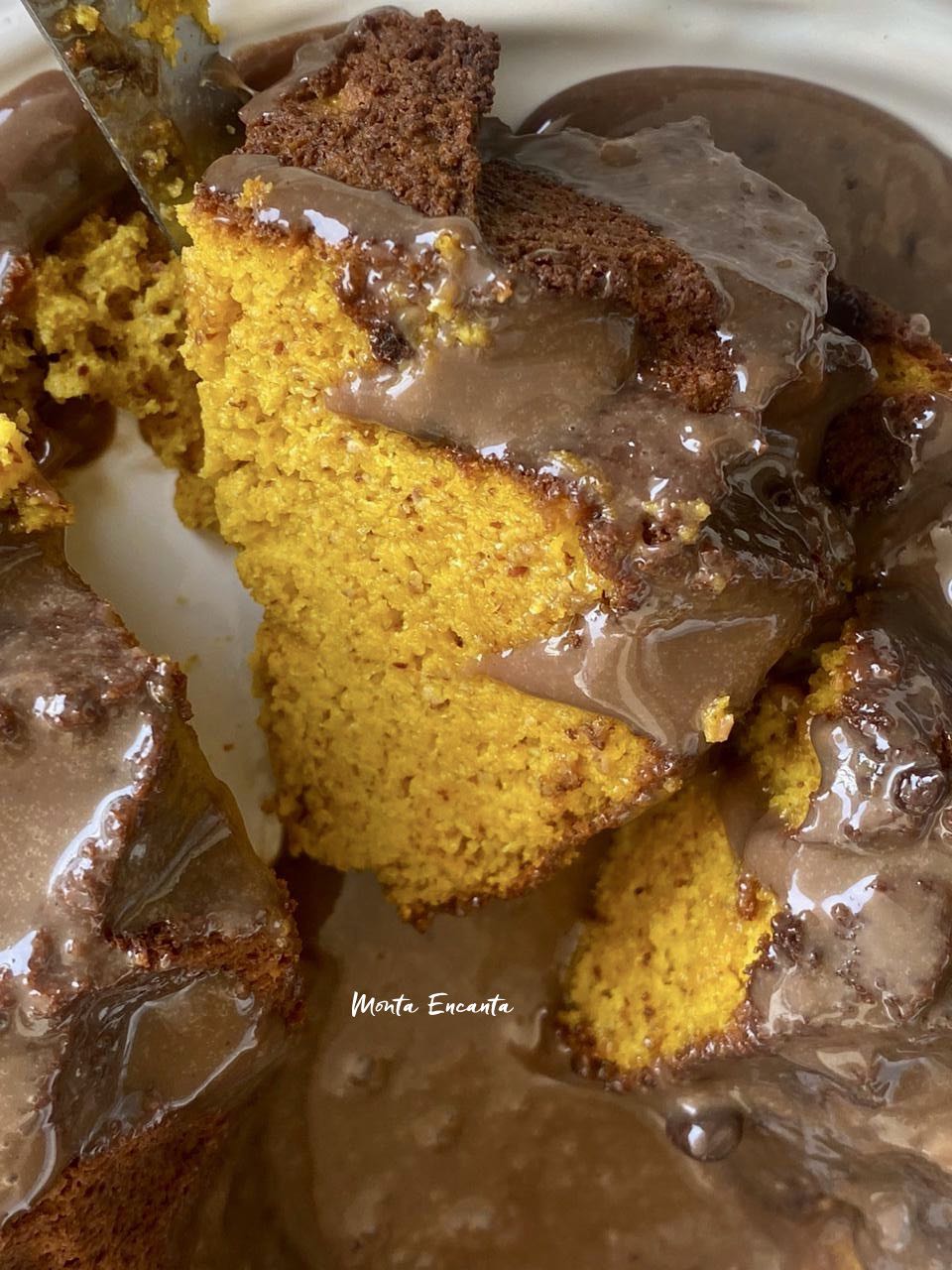 Bolo de Cenoura sem glúten e sem lactose