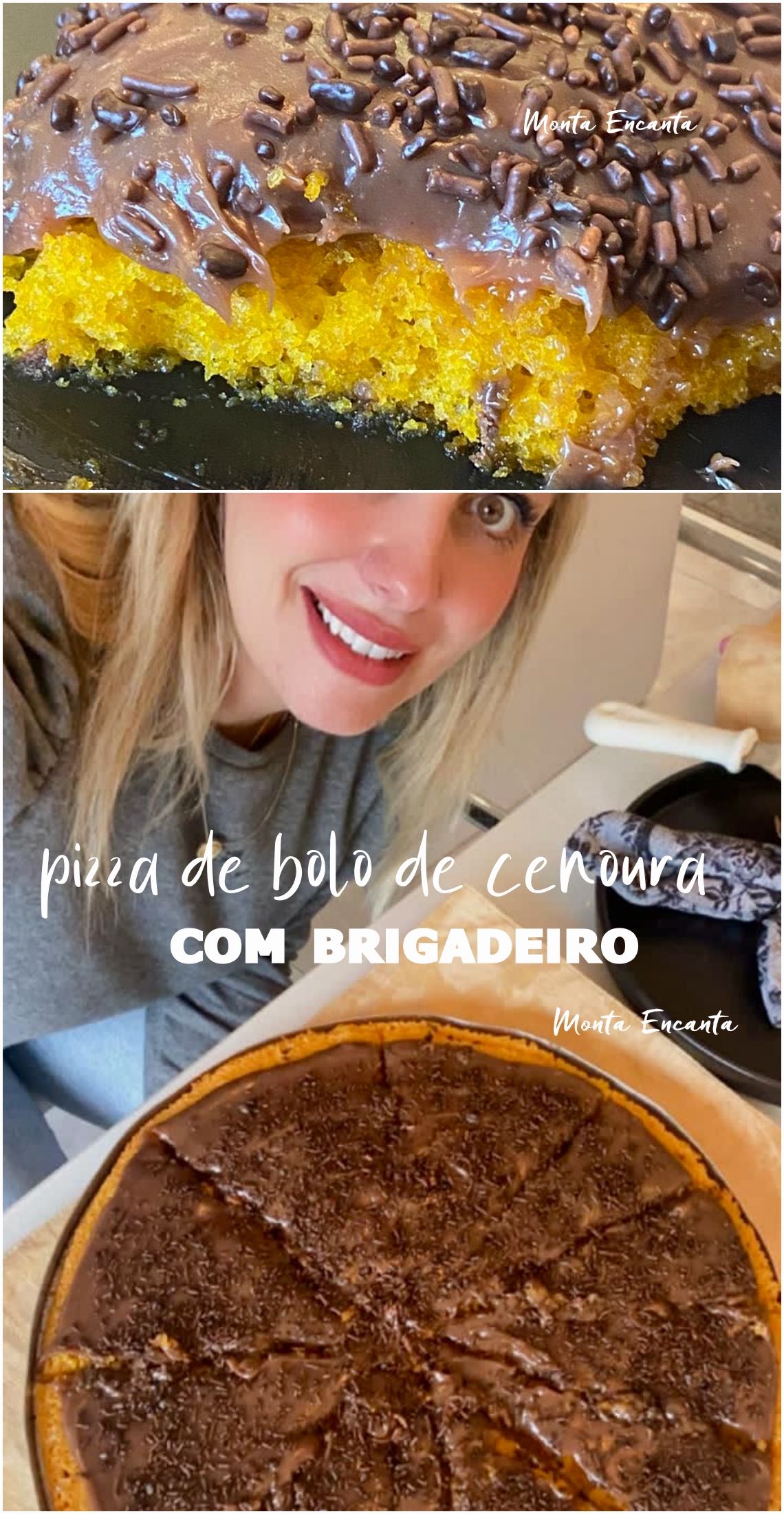 bolo pizza de cenoura 