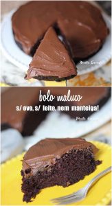 Receitas Bolo de chocolate