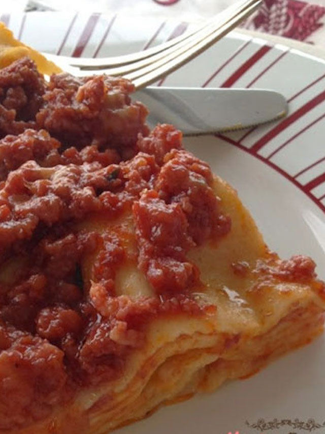 Lasanha o melhor prato de domingo