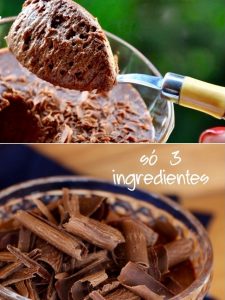 mousse de chocolate