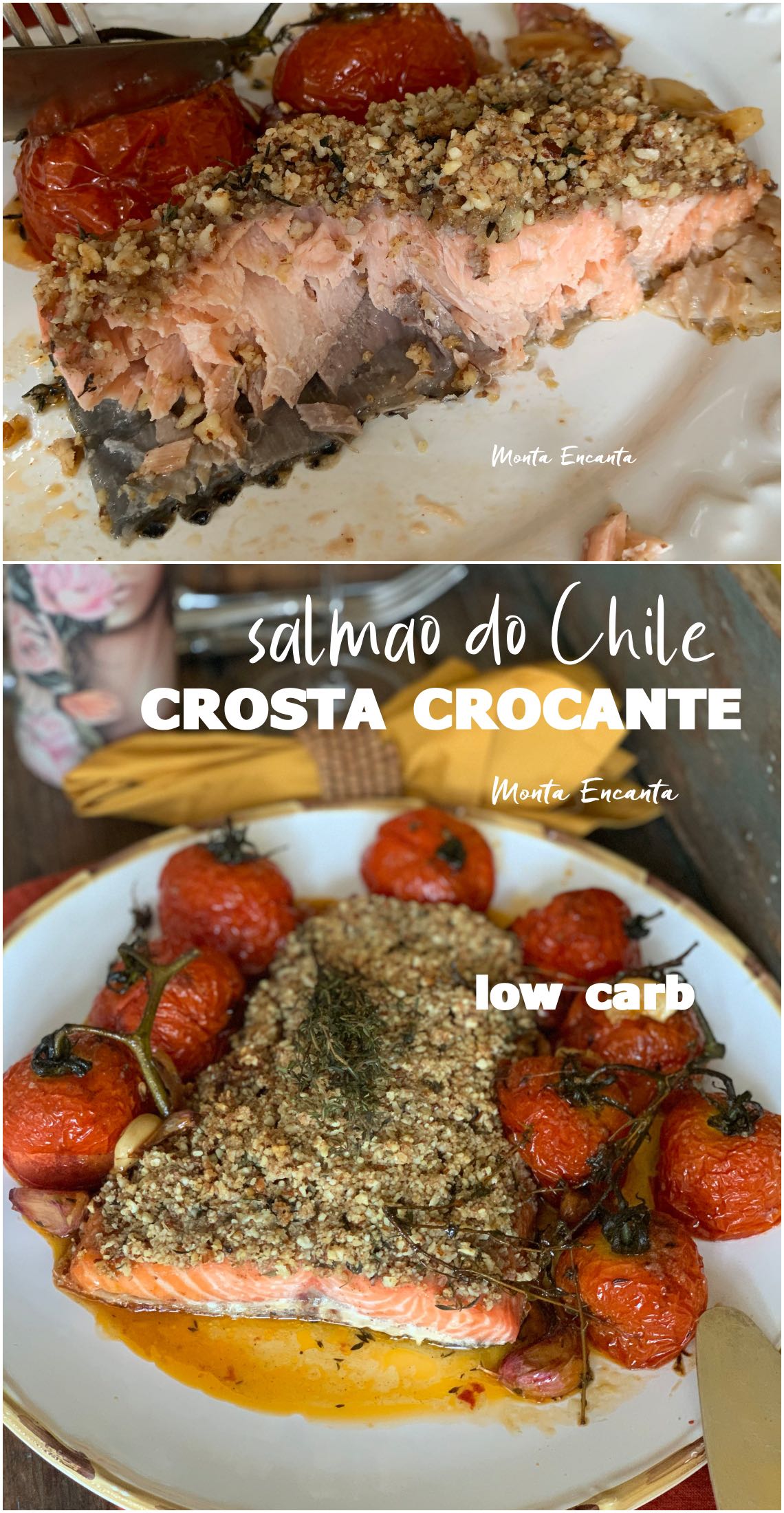 salmão em crosta 