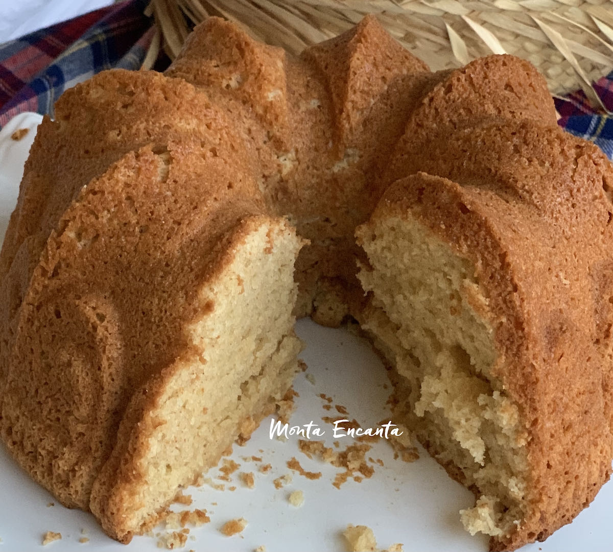 Bolo de Paçoca rolha de liquidificador!