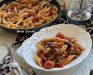 macarrão com linguiça risotado