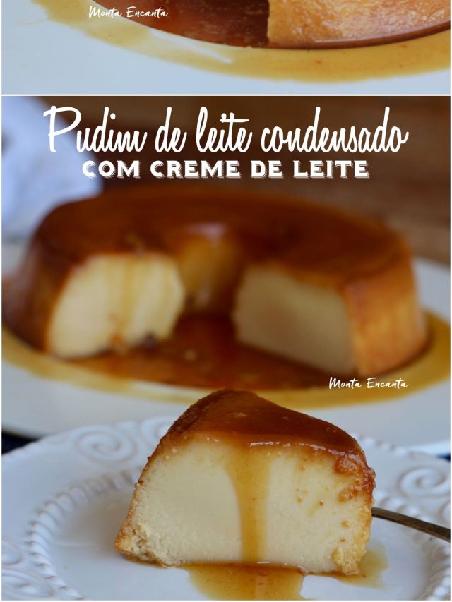 Pudim de Leite com creme de leite