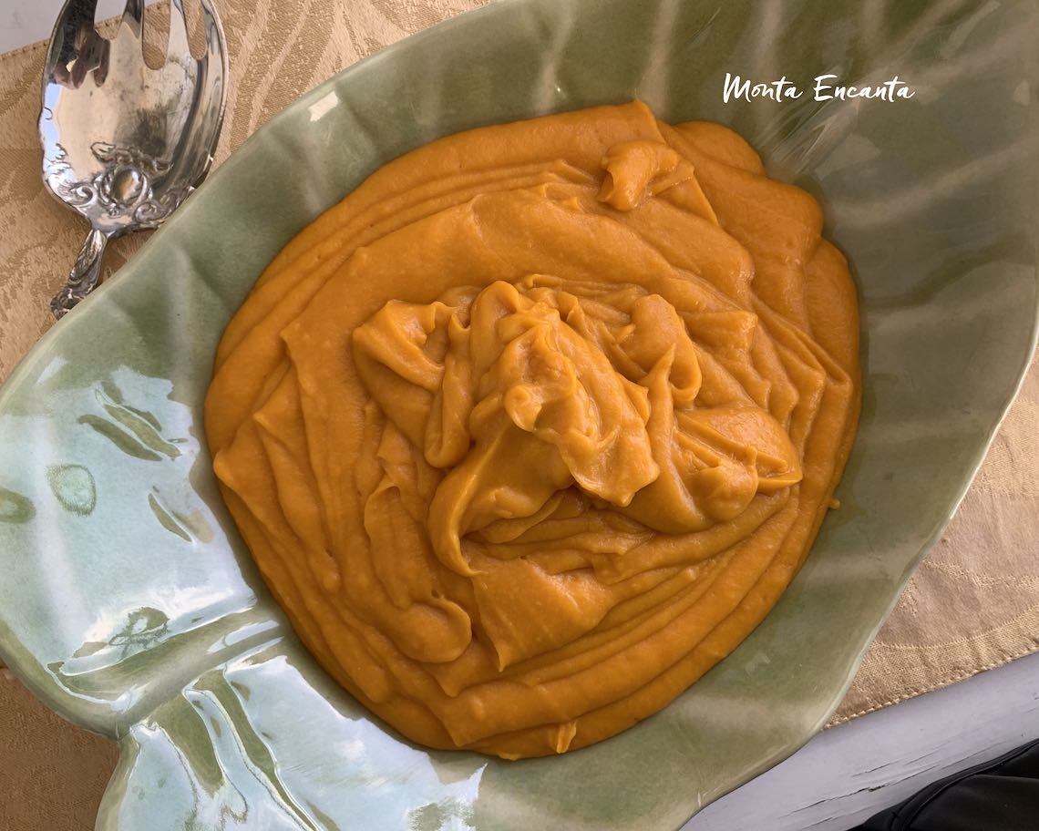 purê de cenoura com creme de leite