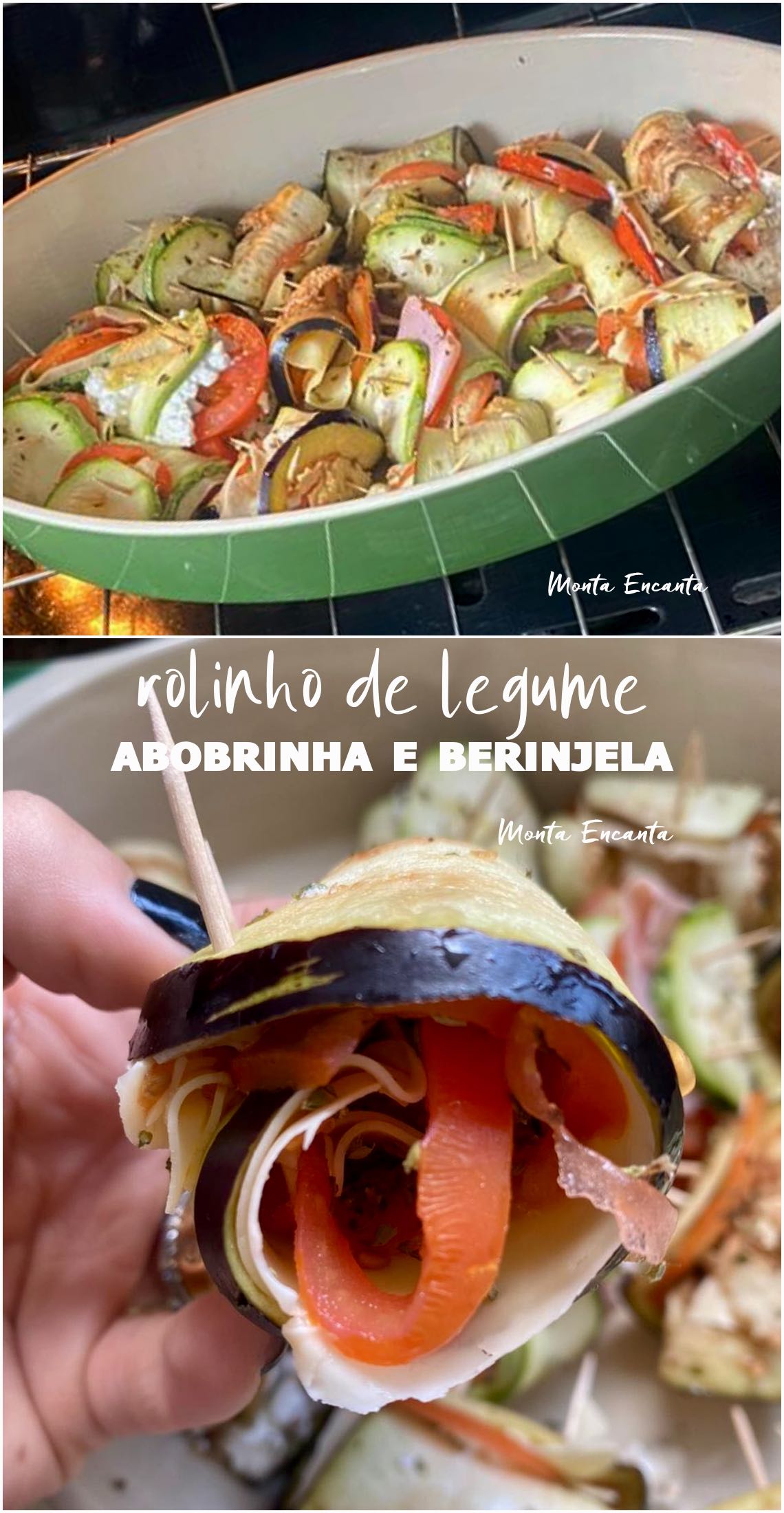 rolinhos de abobrinha