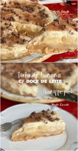 torta de banana com doce de leite