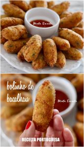 Bolinho de Bacalhau original, receita portuguesa