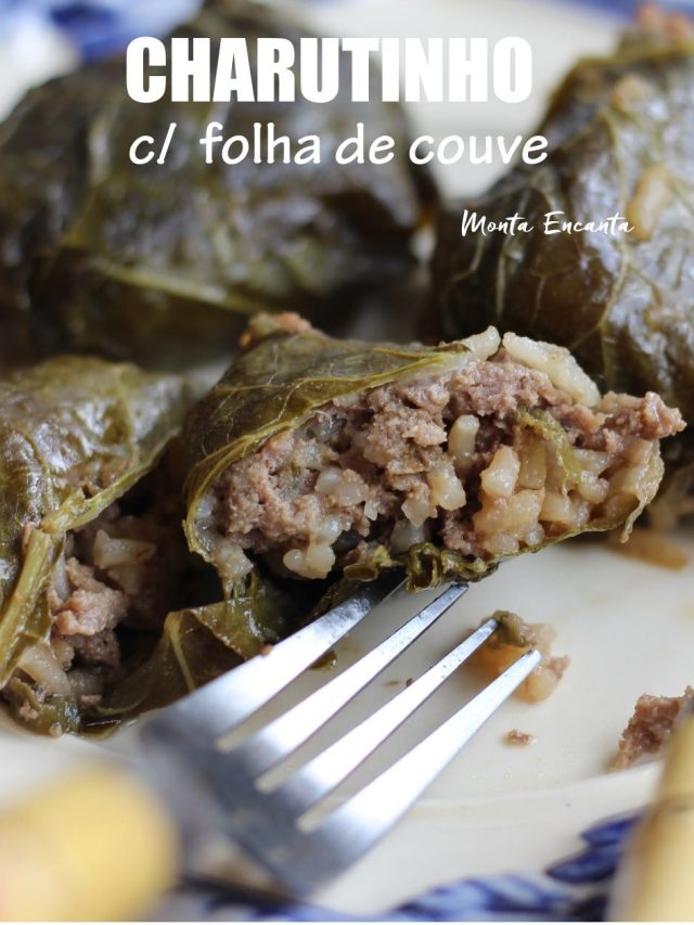 Charutinho árabe, com folha de couve