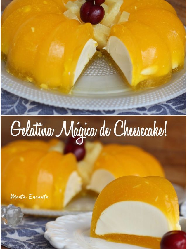 Gelatina Mágica de Cheesecake